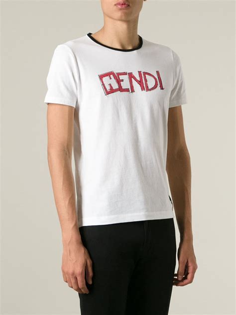 fendi white tees|Fendi oversized t shirt.